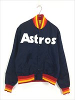 古着 80s USA製 STARTER MLB Houston Astros アストロズ 光沢 