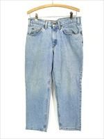 古着 90s USA製 Levi's 550 「HUSKY」 950-0214 ブルー デニム パンツ ジーンズ リラックステーパード W33 L27  - 古着 通販 ヴィンテージ 古着屋 Dracaena ドラセナ