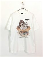 古着 00s USA製 Bob Harrison 「Beach Bums」 犬 ビーグル ダルメシアン アニマル Tシャツ M 古着 - 古着 通販  ヴィンテージ 古着屋 Dracaena ドラセナ