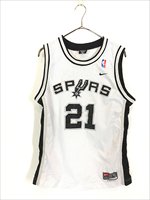 古着 NIKE NBA San Antonio Spurs No21 「Tim Duncan」 ダンカン メッシュ タンクトップ ゲーム シャツ L  古着 - 古着 通販 ヴィンテージ 古着屋 Dracaena ドラセナ