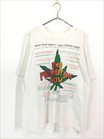 古着 90s End Proibition Now 「Weedstock」 大麻 マリファナ ドラッグ メッセージ Tシャツ XL位 - 古着 通販  ヴィンテージ 古着屋 Dracaena ドラセナ