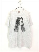 古着 90s 犬 イングリッシュ コッカー スパニエル アニマル Tシャツ L 古着 - 古着 通販 ヴィンテージ 古着屋 Dracaena ドラセナ