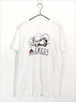 古着 80s DELTA デルタ航空 飛行機 ポップ アート Tシャツ L 古着 - 古着 通販 ヴィンテージ 古着屋 Dracaena ドラセナ