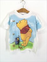 キッズ 古着 90s Disney Pooh クマのプーさん BIG プリント Tシャツ 12歳位 古着 - 古着 通販 ヴィンテージ 古着屋  Dracaena ドラセナ