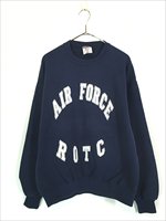 古着 90s USA製 米軍 「AIR FORCE ROTC」 2段 アーチ ミリタリー スウェット トレーナー L - 古着 通販 ヴィンテージ  古着屋 Dracaena ドラセナ