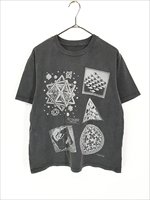 レディース 古着 90s M.C. Escher エッシャー 豪華 マルチ オールド だまし絵 アート Tシャツ L位 古着 - 古着 通販 ヴィンテージ  古着屋 Dracaena ドラセナ