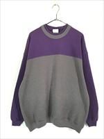 古着 90s USA製 Hanes 2カラー デザイン スウェット トレーナー