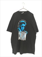 古着 90s USA製 Bill Clinton 「The Cure for Blues」 クリントン 大統領 メッセージ アート Tシャツ XL -  古着 通販 ヴィンテージ 古着屋 Dracaena ドラセナ