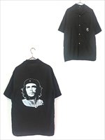 古着 90s Che Guevara チェ ゲバラ 革命家 偉人 フォト 開襟 コットン ボックス シャツ 半袖 L - 古着 通販 ヴィンテージ  古着屋 Dracaena ドラセナ