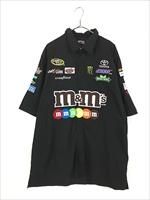 90's USA製 古着 M&M'S エムアンドエムズ レーシングシャツ