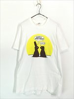 古着 90s USA製 HAPPY EASTER!! イースター ウサギ チョコレート シュール ポップ アート Tシャツ L 古着 - 古着 通販  ヴィンテージ 古着屋 Dracaena ドラセナ