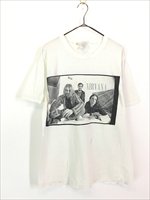 古着 90s NIRVANA 「PORTRAIT」 メンバー フォト グランジ ロック バンド ダメージ Tシャツ M - 古着 通販 ヴィンテージ  古着屋 Dracaena ドラセナ