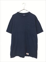 古着 90s USA製 Dickies 無地 ソリッド 100%コットン ポケット Tシャツ ポケT ネイビー L - 古着 通販 ヴィンテージ  古着屋 Dracaena ドラセナ