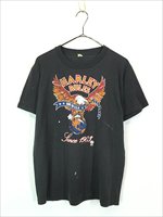 古着 80s USA製 HARLEY DAVIDSON 「HARLEY RULES」 イーグル Tシャツ L 古着 - 古着 通販 ヴィンテージ  古着屋 Dracaena ドラセナ