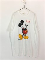 古着 80s USA製 Disney Mickey ミッキー Tシャツ XXL 古着 - 古着 通販 ヴィンテージ 古着屋 Dracaena ドラセナ