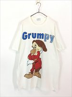 古着 90s Disney 白雪姫 7人の小人 Grumpy おこりんぼ BIG プリント Tシャツ XL位 古着 - 古着 通販 ヴィンテージ 古着屋  Dracaena ドラセナ