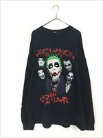 古着 00s Twiztid 「Laughing Like A Lunatic」 Joker ヒップホップ ラップ ホラー コア バンド 長袖  Tシャツ ロンT XL位 - 古着 通販 ヴィンテージ 古着屋 Dracaena ドラセナ