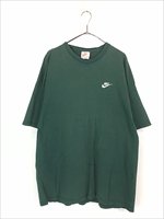 古着 90s USA製 NIKE スウォッシュ ワンポイント 刺しゅう Tシャツ 青緑 XXL 古着 - 古着 通販 ヴィンテージ 古着屋  Dracaena ドラセナ