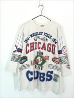 古着 90s USA製 MLB Chicago Cubs カブス チャンピオン アニバーサリー フォト 5分袖 Tシャツ L 古着 - 古着 通販  ヴィンテージ 古着屋 Dracaena ドラセナ