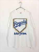 古着 90s MLB Kansas City Royals ロイヤルズ ホームベース Tシャツ XL 古着 - 古着 通販 ヴィンテージ 古着屋  Dracaena ドラセナ