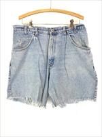 Silver Tab デニムショートパンツ 古着 90s USA製 Levi's Silver Tab 「Loose」 ブラック デニム