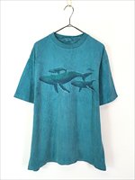 古着 90s USA製 Crazy Shirts Hawaii クジラ 親子 アニマル タイダイ Tシャツ L 古着 - 古着 通販 ヴィンテージ  古着屋 Dracaena ドラセナ