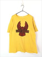 古着 70s HARLEY DAVIDSON シールド&バー ウィング パキ綿 Tシャツ L 古着 - 古着 通販 ヴィンテージ 古着屋  Dracaena ドラセナ