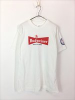 古着 90s USA製 Budweiser バドワイザー 「AMERICAN OWNED」 ビール 企業 Tシャツ M 古着 - 古着 通販 ヴィンテージ  古着屋 Dracaena ドラセナ