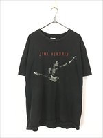 古着 90s USA製 Jimi Hendrix 「STAGES」 ツアー モノクロ フォト ギター ロック バンド Tシャツ XL - 古着 通販  ヴィンテージ 古着屋 Dracaena ドラセナ