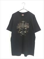古着 00s USA製 HARLEY DAVIDSON スカル バー&シールド Tシャツ