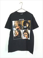 古着 00s The Beatles 「Let It Be」 メンバー フォト ミュージック バンド Tシャツ L位 - 古着 通販 ヴィンテージ  古着屋 Dracaena ドラセナ