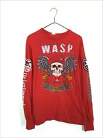 古着 80s USA製 W.A.S.P. 「The Last Command Tour 1986」 ヘヴィ メタル バンド 長袖 Tシャツ ロンT M  - 古着 通販 ヴィンテージ 古着屋 Dracaena ドラセナ