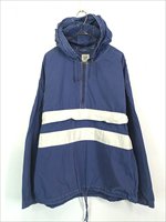 古着 90s GAP マリン ボーダー ハーフジップ プルオーバー コットン アノラック パーカー ジャケット フーディー XL - 古着 通販  ヴィンテージ 古着屋 Dracaena ドラセナ