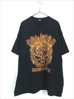 古着 HARLEY DAVIDSON ファイヤー スカル バー&シールド Tシャツ