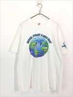 古着 90s USA製 WAL MART 「BETTER EVERY EARTH DAY」 地球 スマイル ストア Tシャツ XL 古着 - 古着  通販 ヴィンテージ 古着屋 Dracaena ドラセナ