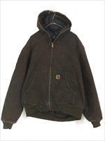 古着 Carhartt ダーク ブラウン ダック パデット アクティブ パーカー ジャケット L 古着 - 古着 通販 ヴィンテージ 古着屋  Dracaena ドラセナ