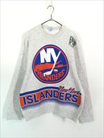 古着 90s USA製 NHL New York Islanders アイランダース スウェット トレーナー L 古着 - 古着 通販 ヴィンテージ  古着屋 Dracaena ドラセナ