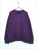 古着 Polo Ralph Lauren ワンポイント ソリッド スウェット