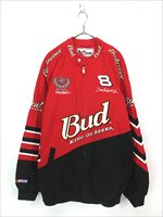 古着 90s CHASE 「Budweiser」 バドワイザー 企業 刺しゅう レーシング ジャケット XXL 古着 - 古着 通販 ヴィンテージ  古着屋 Dracaena ドラセナ