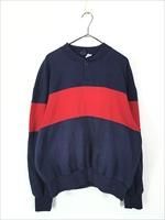 古着 ビンテージ 80s USA スウェット トレーナー ボーダー ユルダボ