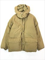 古着 70s USA製 WoolRich 2way 60/40クロス ボリューム ダウン ジャケット パーカー TAN L - 古着 通販  ヴィンテージ 古着屋 Dracaena ドラセナ