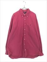90s USA製 Ralph Lauren ラルフローレン 半袖ポロシャツ レッド