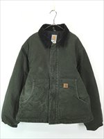 古着 Carhartt MOS モスグリーン ダック パデット トラディショナル ジャケット XL 古着 - 古着 通販 ヴィンテージ 古着屋  Dracaena ドラセナ