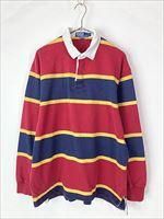 Polo Sport ヴィンテージラガーシャツ XL 赤/紺 Polo Sport ヴィンテージラガーシャツ XL 赤/紺