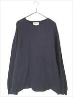 古着 90s Eddie Bauer 無地 プレーン ワッフル サーマル 長袖 Tシャツ