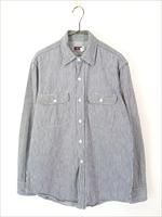 【美品】デラックスウェア ベージュ ヒッコリー ストライプ シャツ M HV-01[HICKORY NEL SHIRT] | デラックスウエア公式オンラインストア