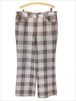 パンツ 70s~ ERRECINQUE 3tuck gingham slacks 70s~ ERRECINQUE 3tuck gingham slacks