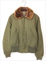 ★ 白ボア★ TYPE B-10★ 40S WW2時代の実物 サイズ38 古着 40s 米軍 B-15 タイプ ムートン ボア ミリタリー 防寒 フライト