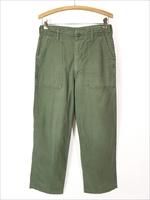 VINTAGE US.ARMY コットン サテン トラウザーズ ベイカーパンツ 古着 70s 米軍 US ARMY Type1 100%コットンサテン ミリタリー