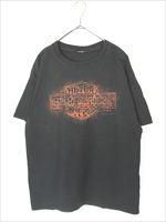古着 90s HARLEY DAVIDSON 3D EMBLEM オオカミ ウルフ バイク T